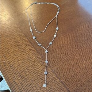 Francesca's Collections Rose Gold Necklace with Circular Charms